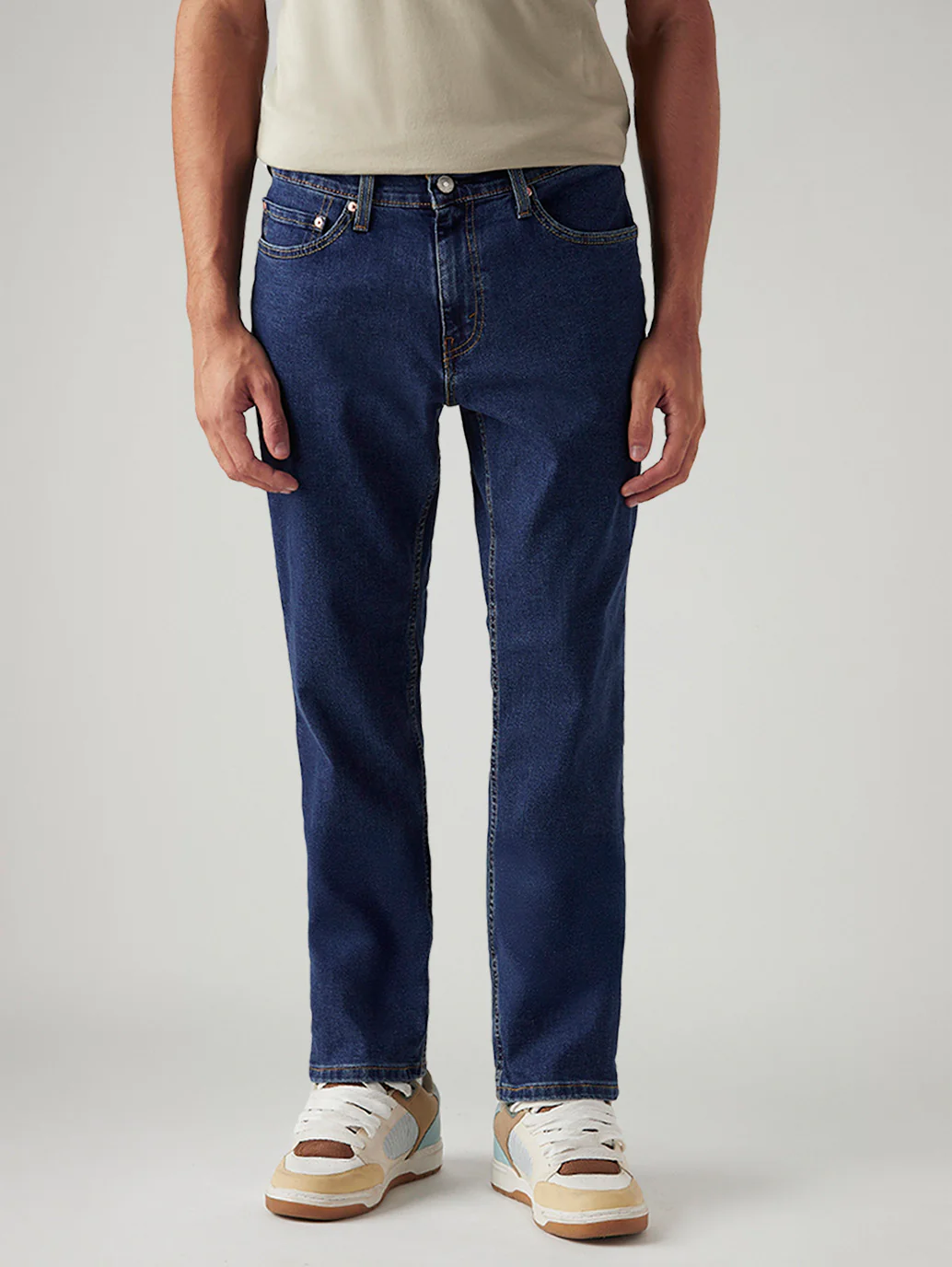 Men's 541 Med Indigo Athletic Tapered Fit Mid Rise Jeans - Image 2