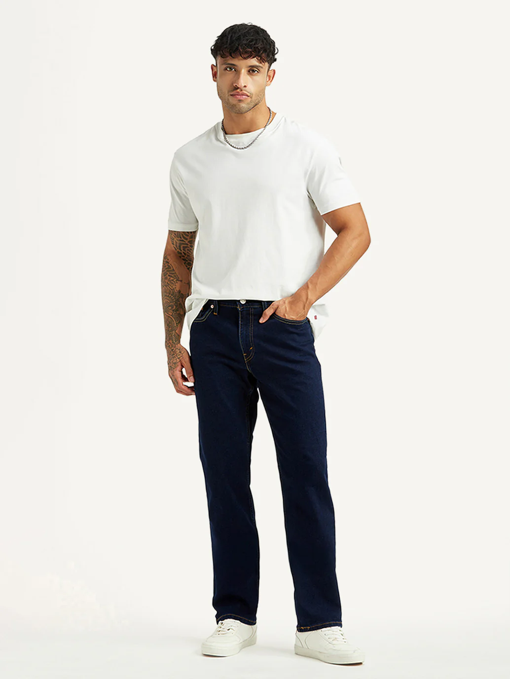 Men's 541 Dark Indigo Athletic Tapered Fit Mid Rise Jeans