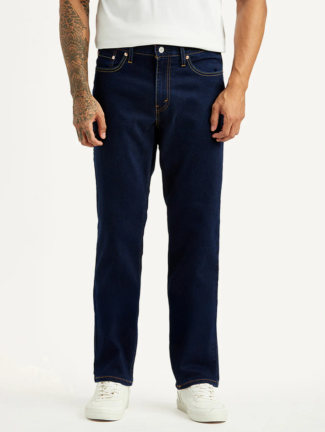 Men's 541 Dark Indigo Athletic Tapered Fit Mid Rise Jeans - Image 2