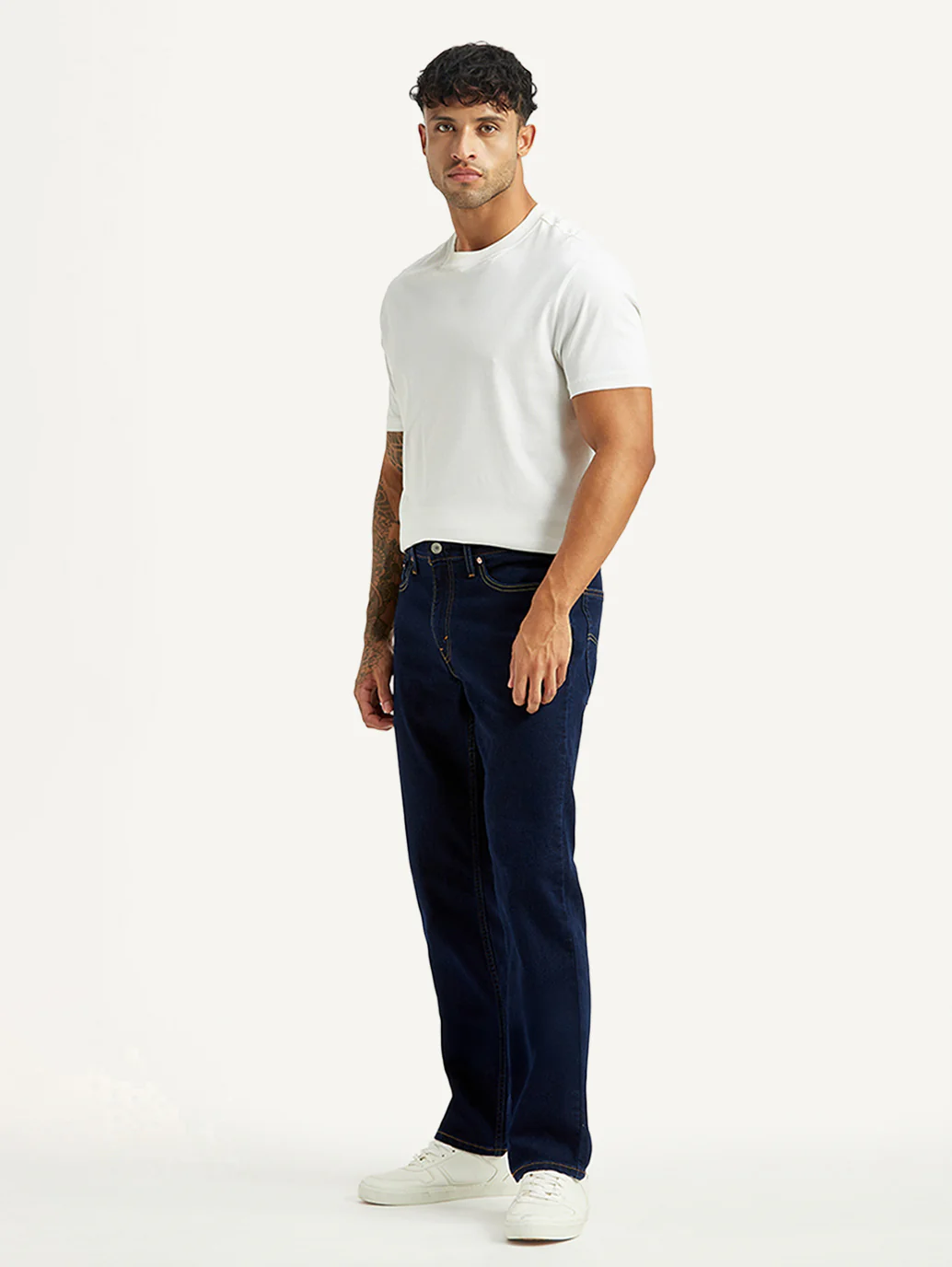 Men's 541 Dark Indigo Athletic Tapered Fit Mid Rise Jeans - Image 5