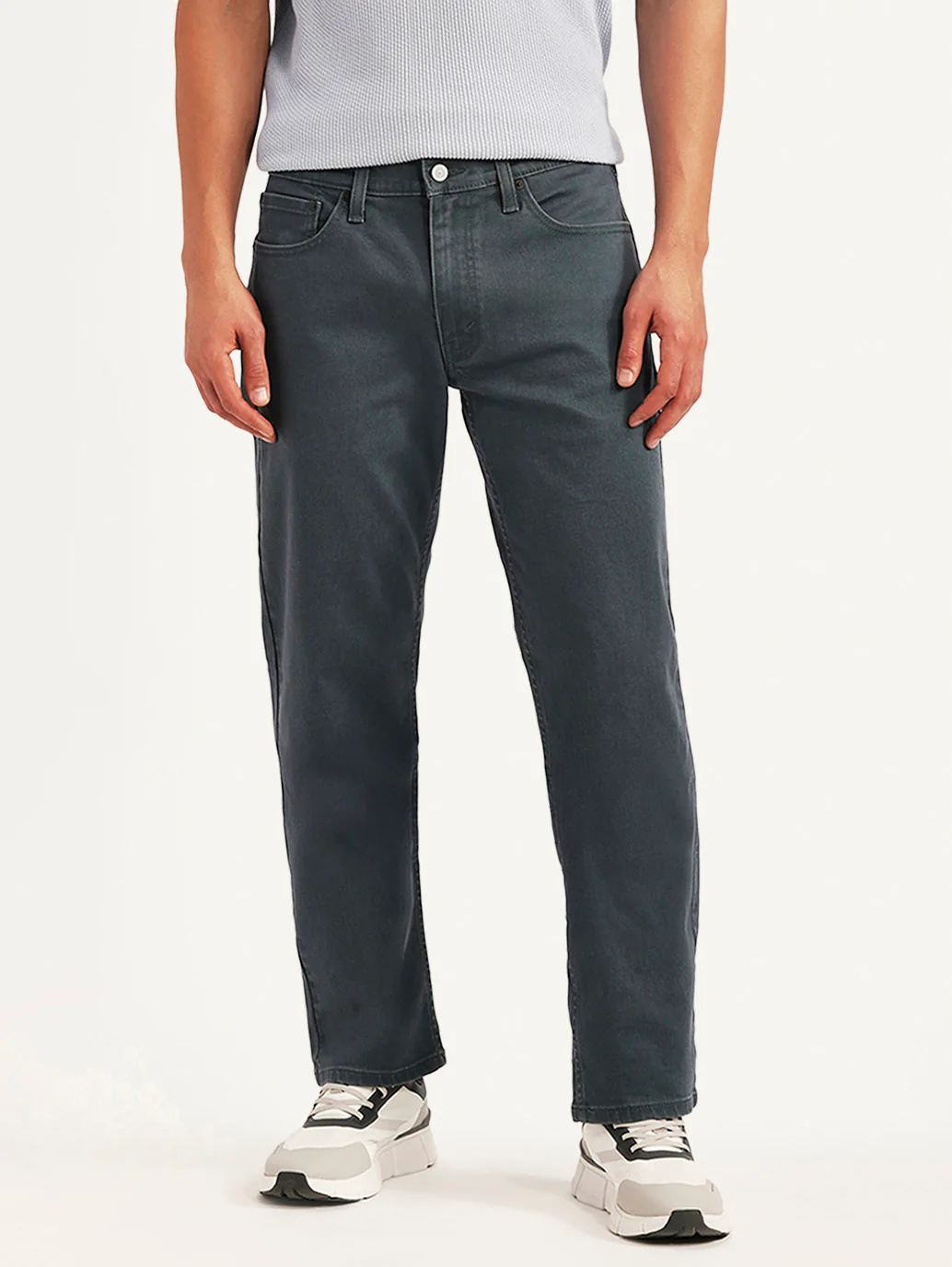 Men's 541 Grey Athletic Tapered Fit Mid Rise Jeans - Image 3