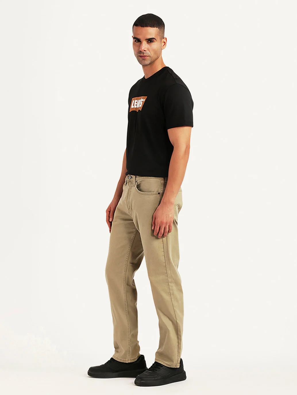 Men's 541 Khaki Athletic Tapered Fit Mid Rise Selvedge Chinos - Image 6