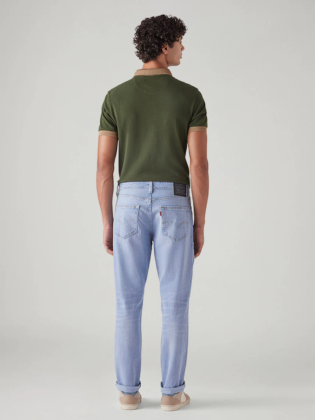 Men's 541 Light Blue Athletic Tapered Fit Mid Rise Jeans - Image 4