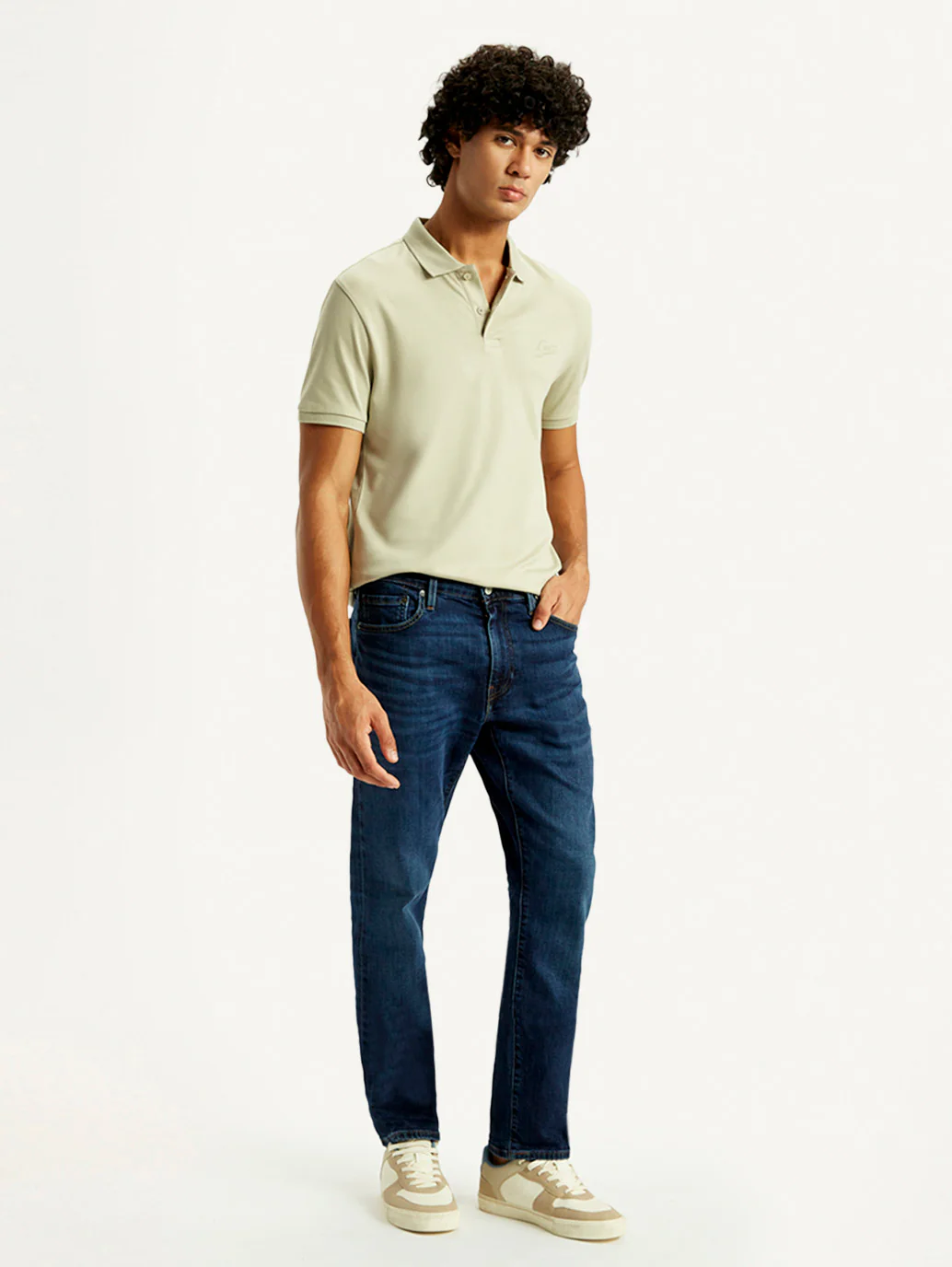 Men's 541 Med Indigo Athletic Tapered Fit Mid Rise Selvedge Jeans - Image 2