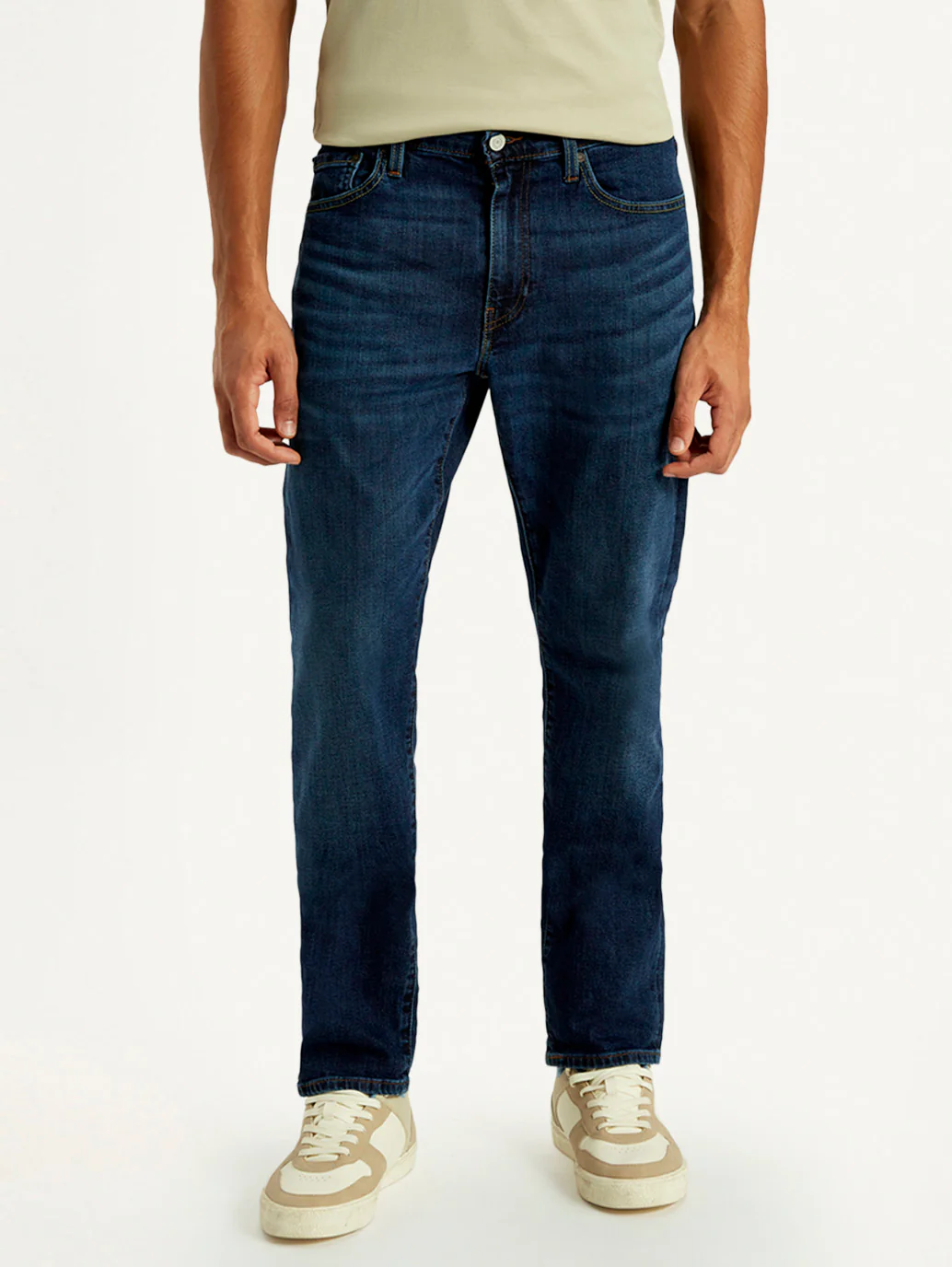 Men's 541 Med Indigo Athletic Tapered Fit Mid Rise Selvedge Jeans - Image 3