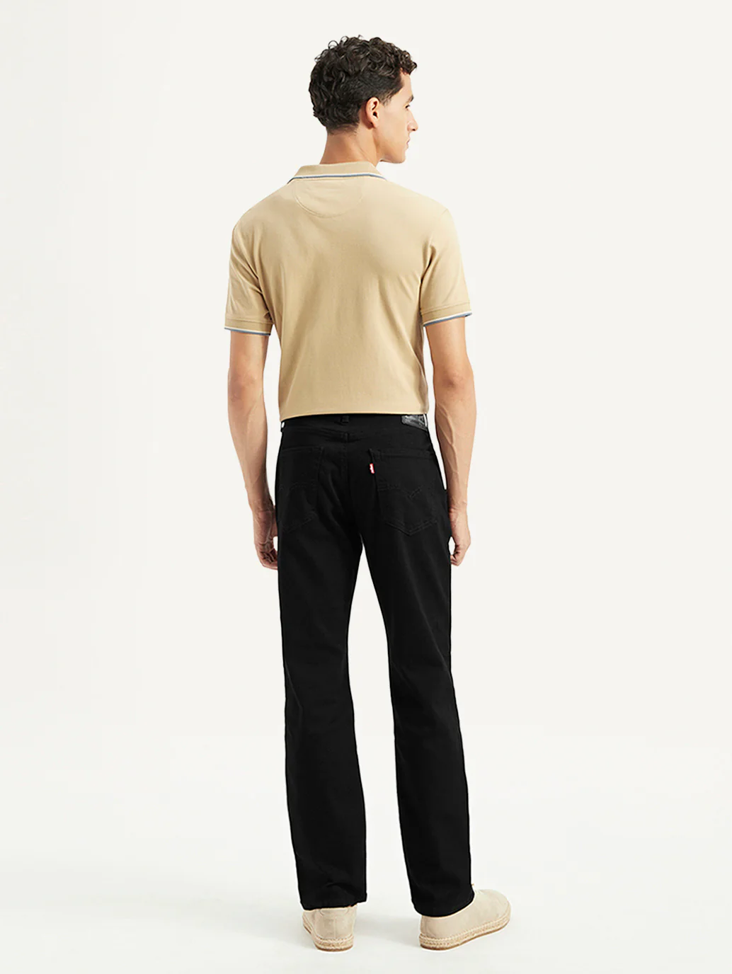 Men's 541 Black Athletic Tapered Fit Mid Rise Jeans - Image 3