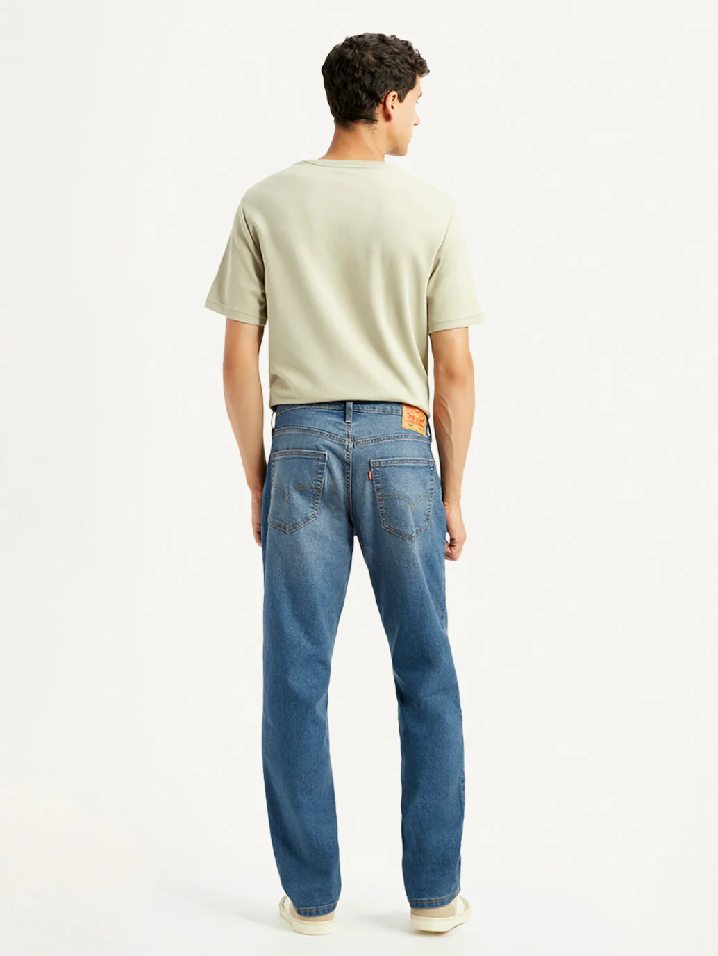 Men's 541 Med Indigo Athletic Tapered Fit Mid Rise Jeans - Image 3