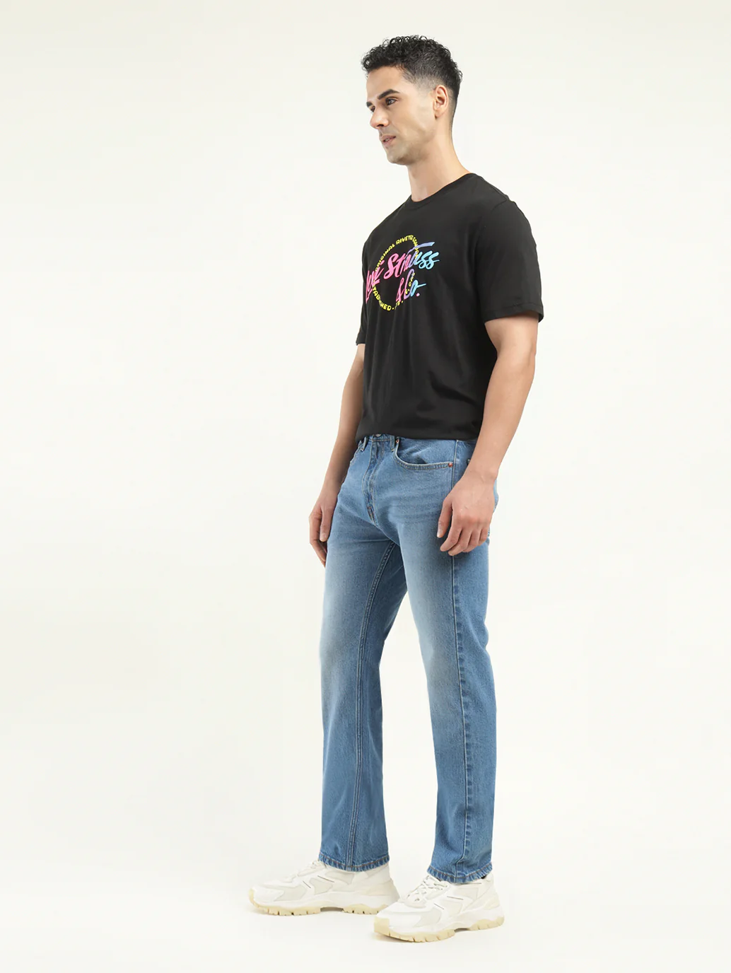 Men's 550 Indigo Loose Fit Mid Rise Jeans - Image 5