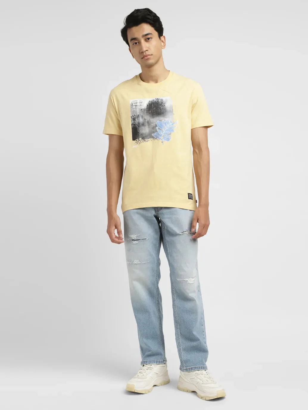 Men's 550 Blue Loose Fit Mid Rise Jeans