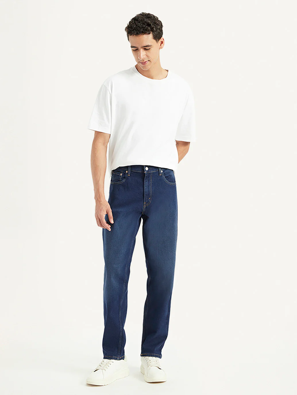 Men's 550'92 Dark Blue Loose Fit Mid Rise Jeans - Image 5