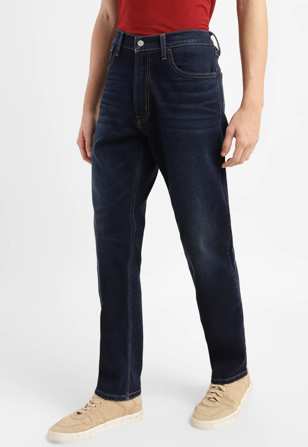 Men's 551 Blue Loose Fit Mid Rise Jeans - Image 4