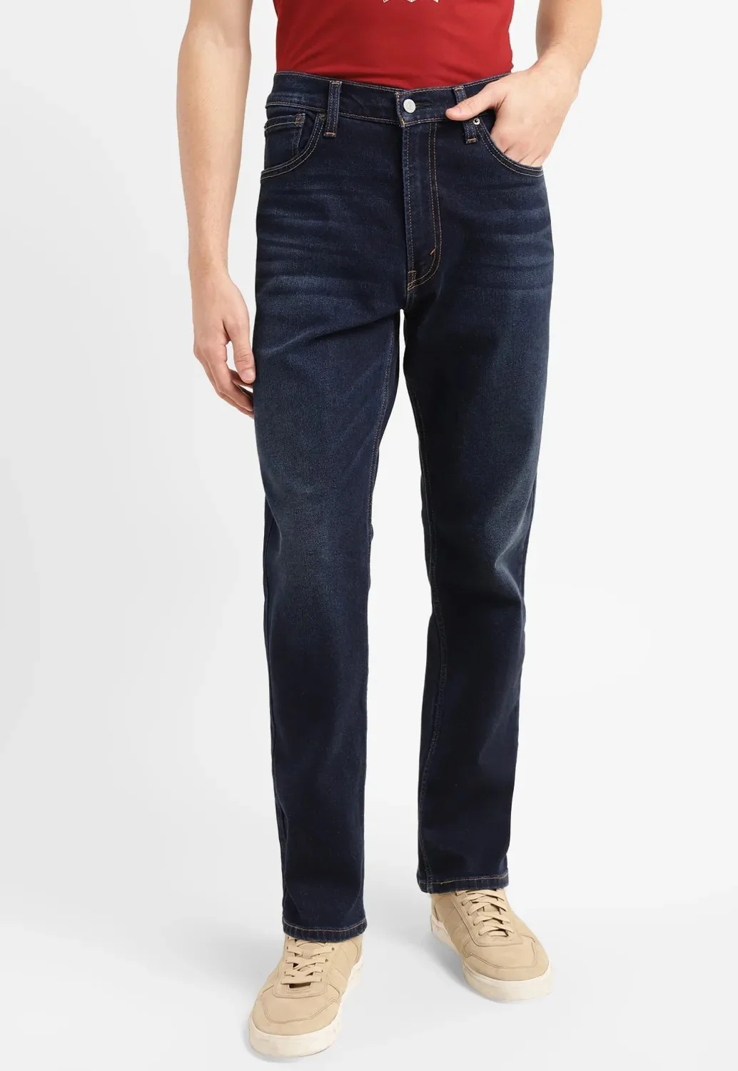 Men's 551 Blue Loose Fit Mid Rise Jeans - Image 8