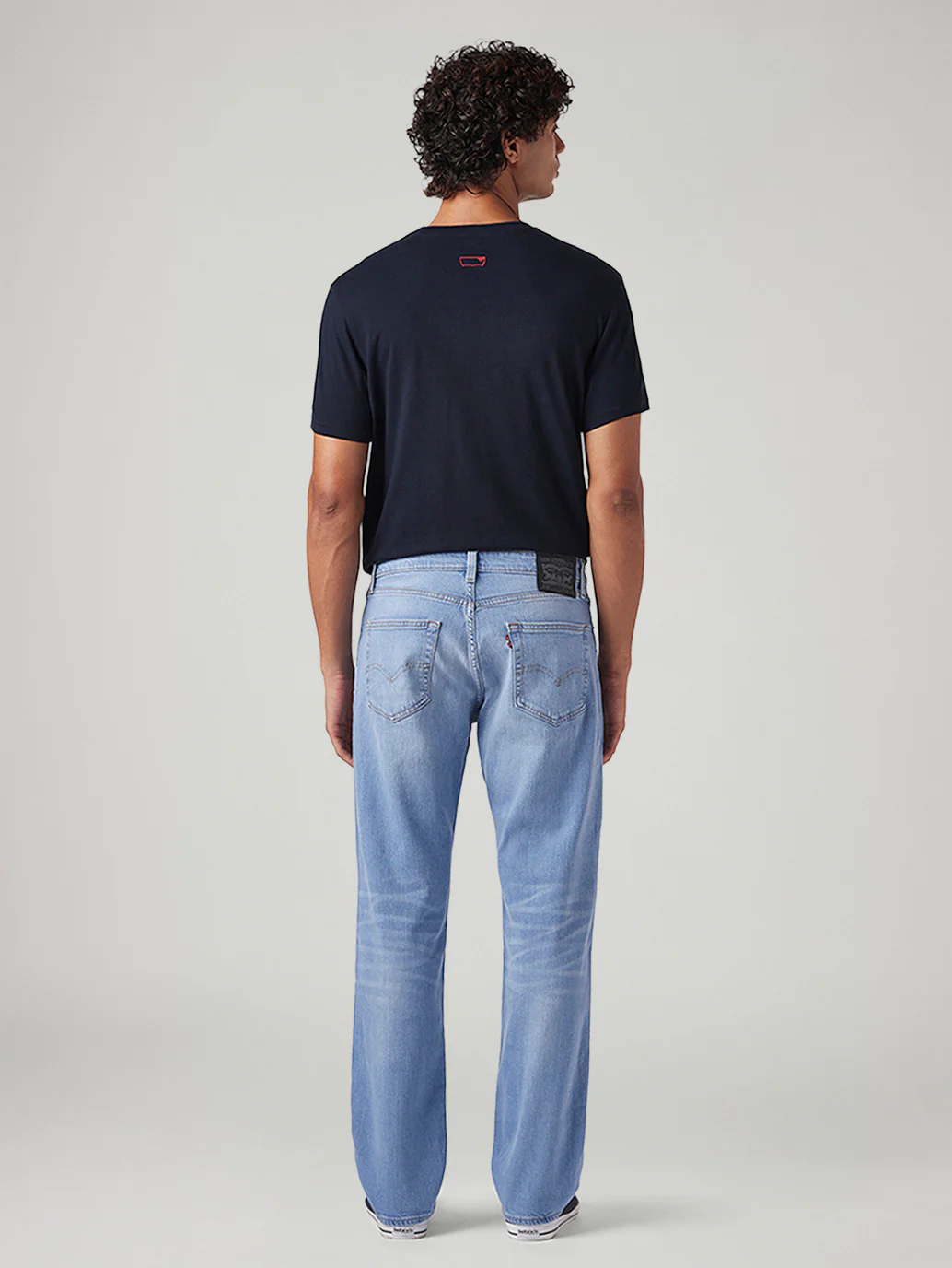 Men's 555 Light Blue Relaxed Straight Fit Mid Rise Commuter Jeans - Image 4