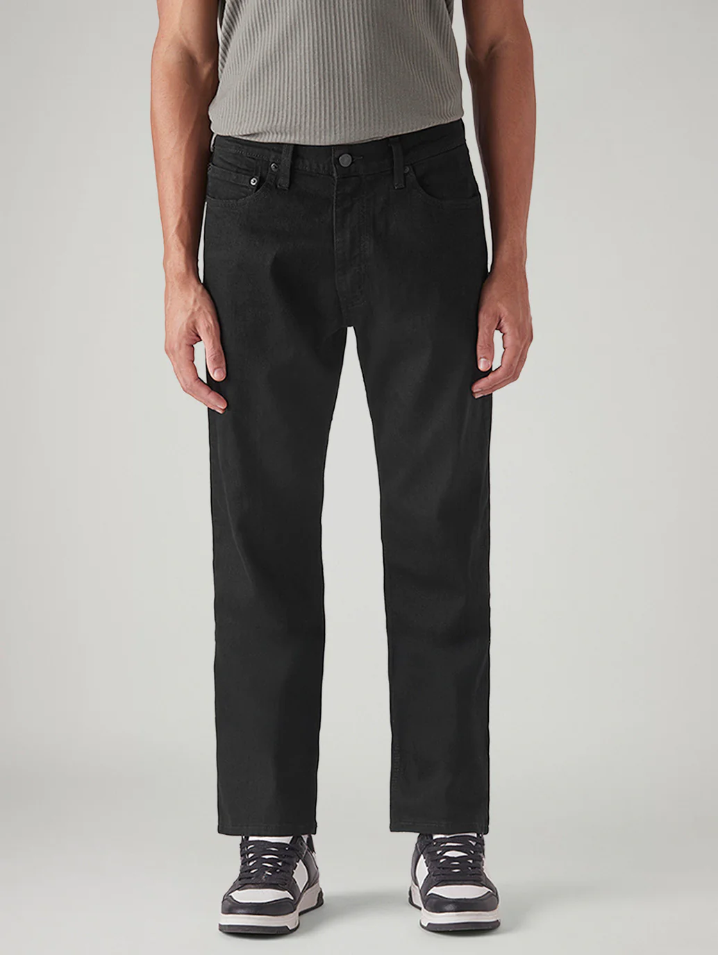 Men's 555 Mid Rise Relaxed Straight Fit Cotton Stretch Blend Jeans - Image 3