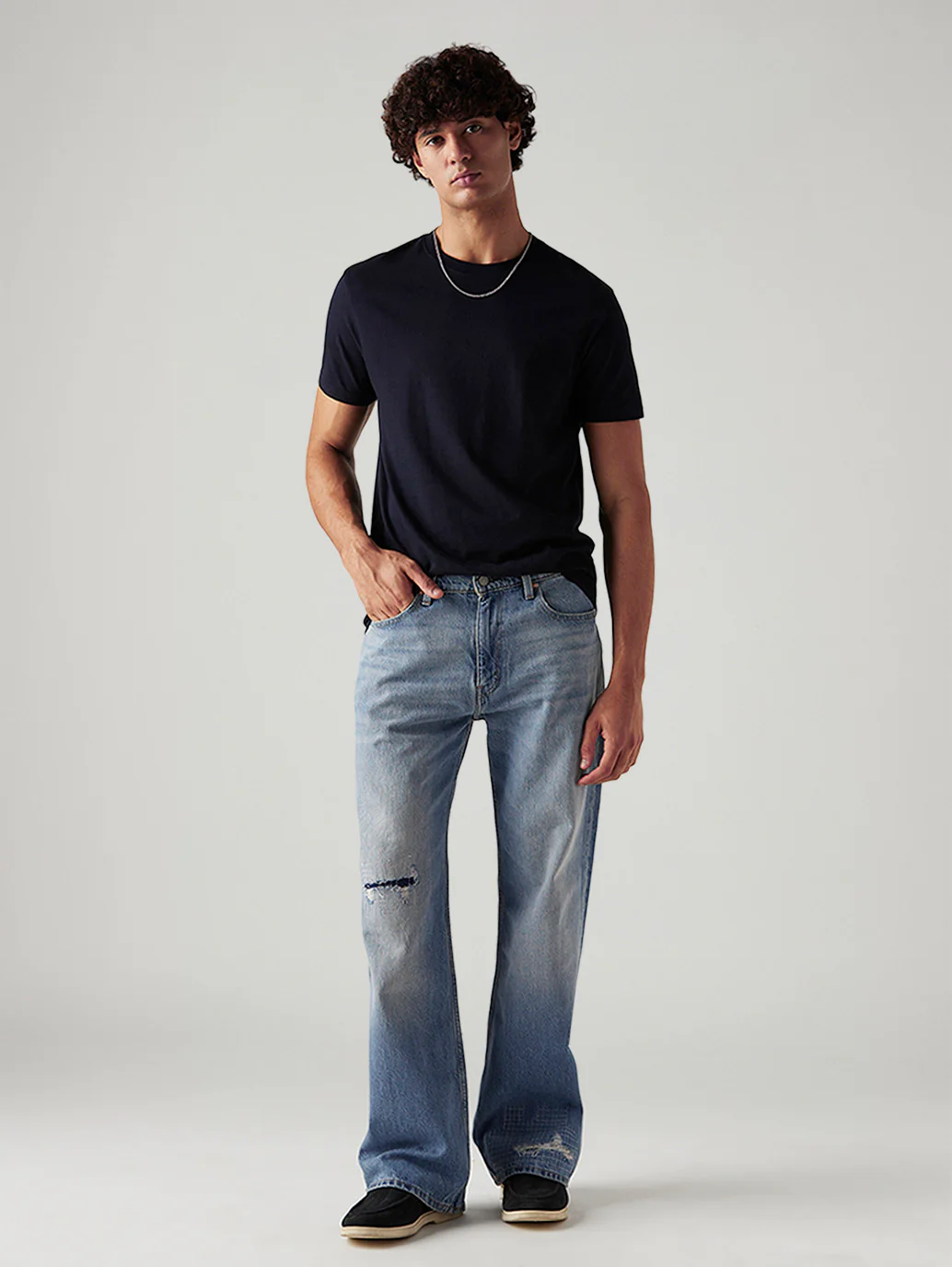 Men's 567 Light Blue Bootcut Mid Rise Jeans
