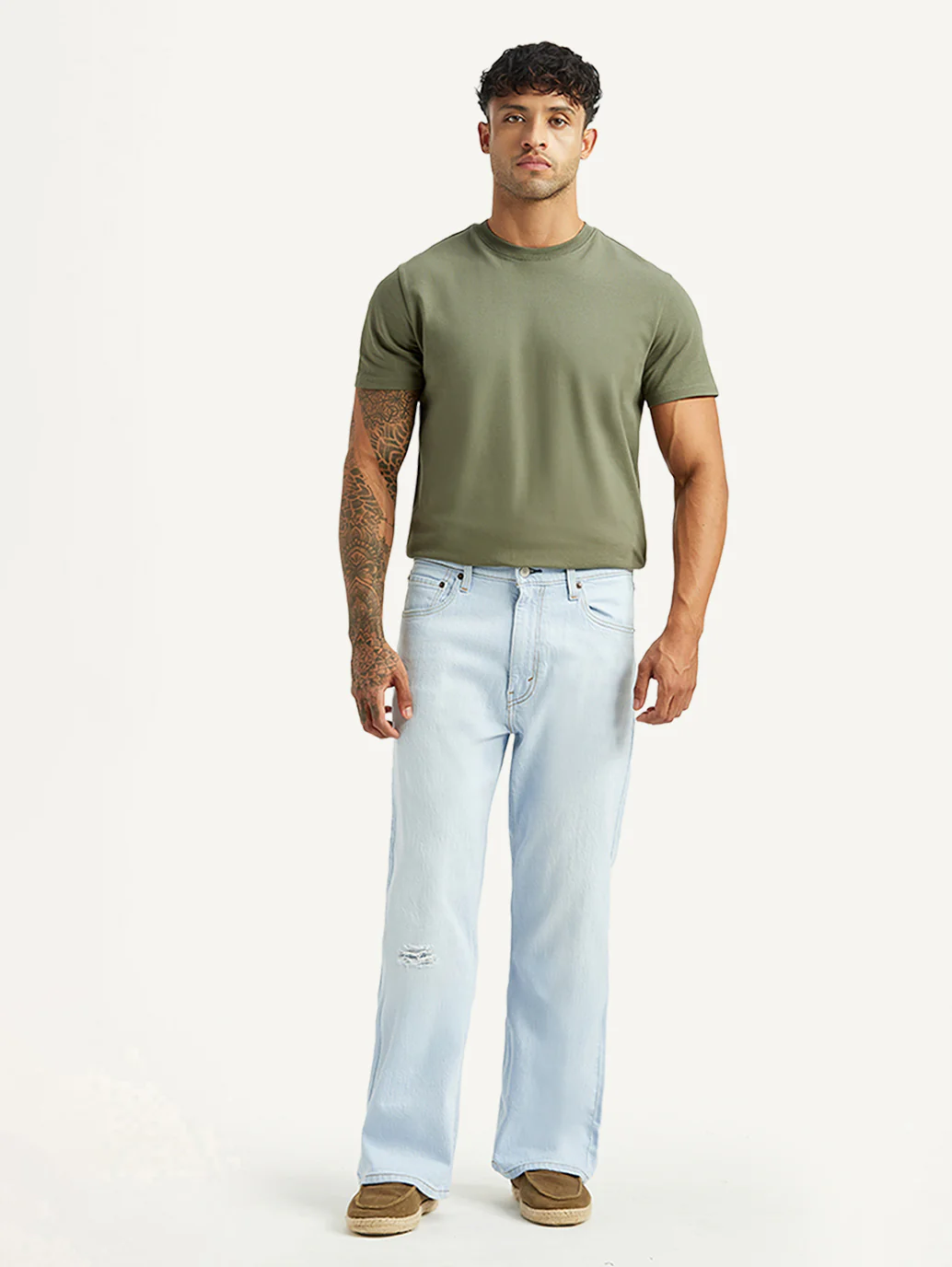 Men's 567 Light Blue Bootcut Mid Rise Jeans - Image 6