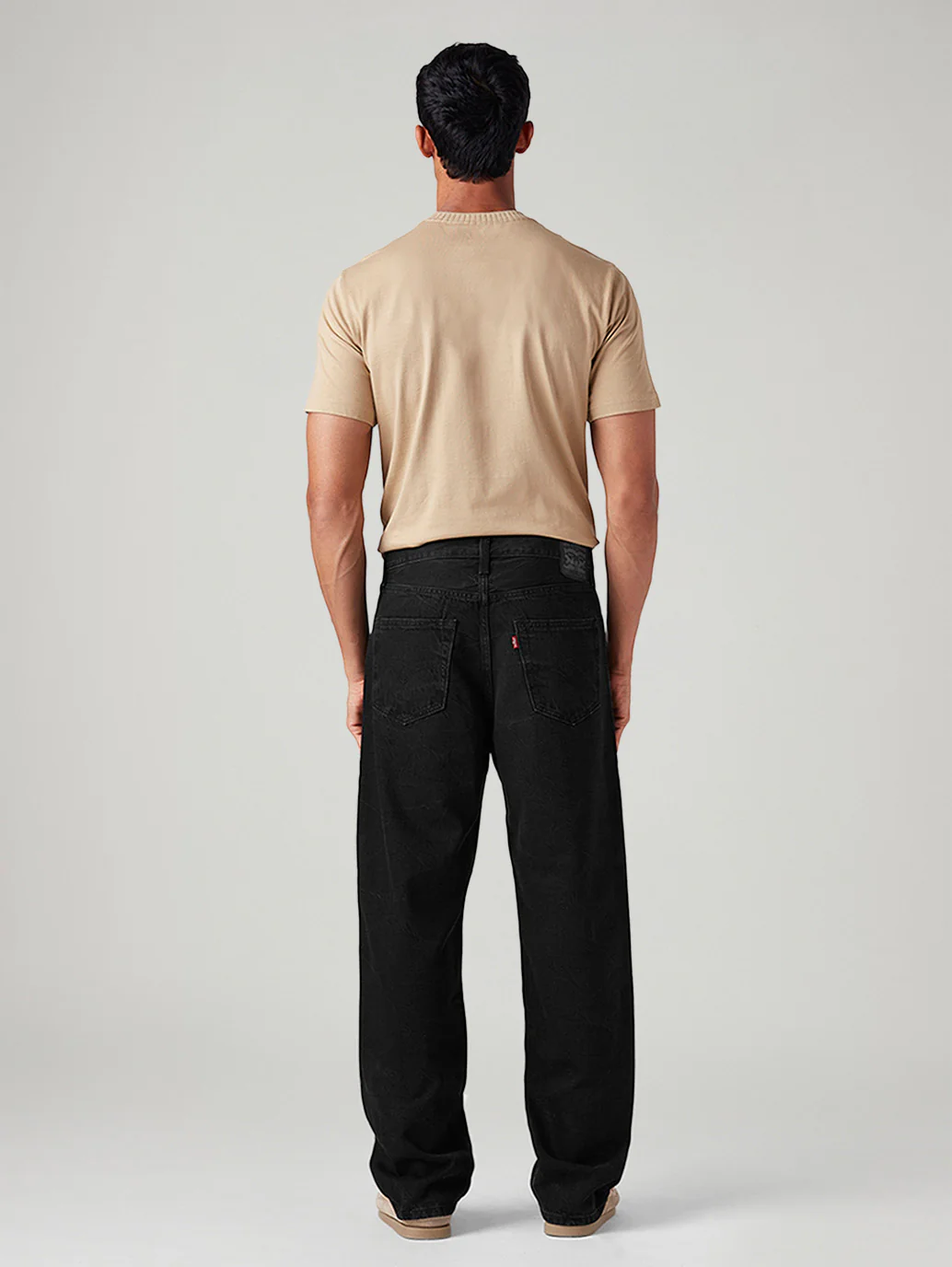 Men's 568 Black Loose Fit Mid Rise Jeans - Image 5