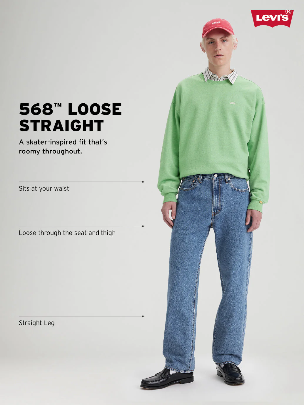 Men's Tinted 568 Brown Loose Fit Mid Rise Jeans - Image 4