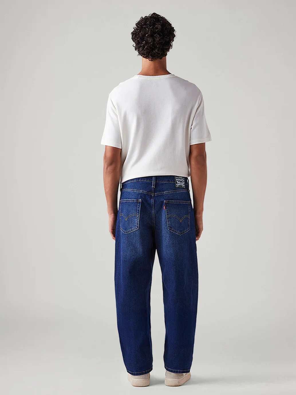 Men's 568 Dark Blue Loose Fit Mid Rise Jeans - Image 4