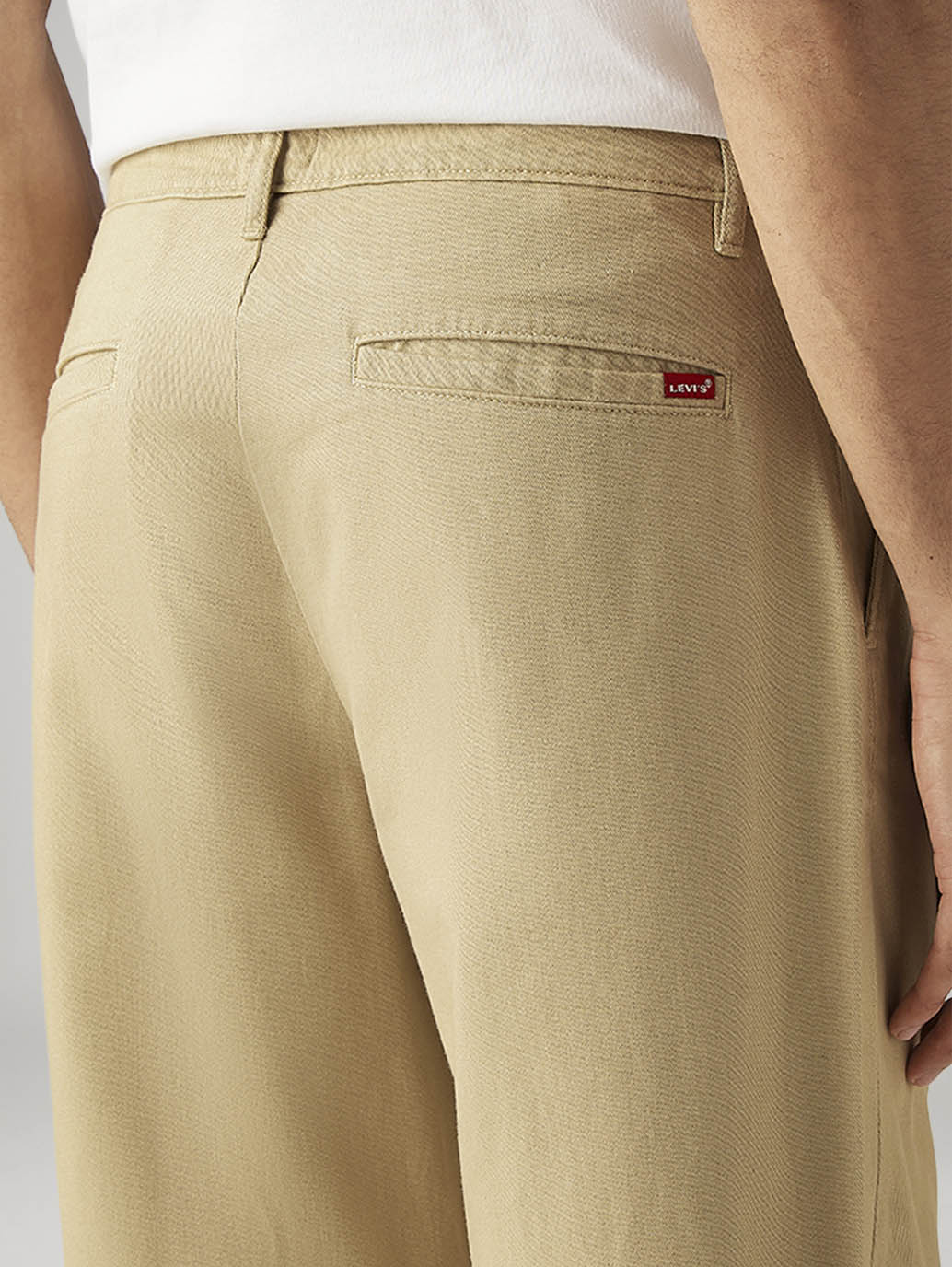 Men's 568 Khaki Loose Fit Mid Rise Chinos - Image 6