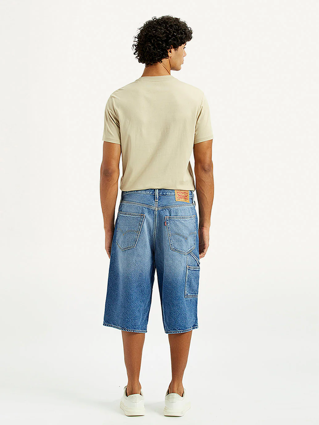 Men's 568 Light Indigo Loose Fit Mid Rise Shorts - Image 5