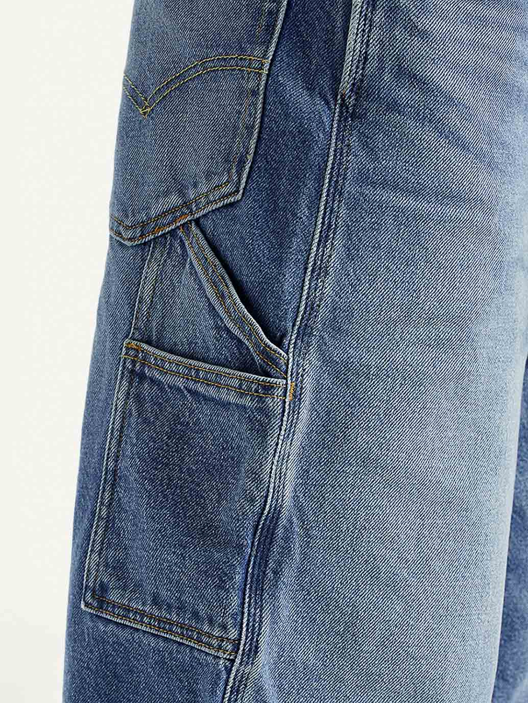 Men's 568 Light Indigo Loose Fit Mid Rise Shorts - Image 6
