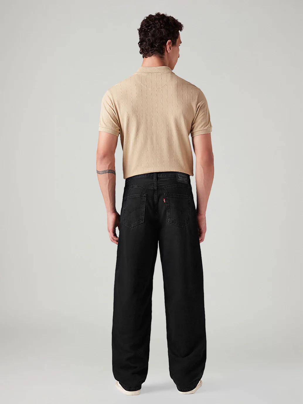 Men's 578 Black Baggy Fit Mid Rise Jeans - Image 5