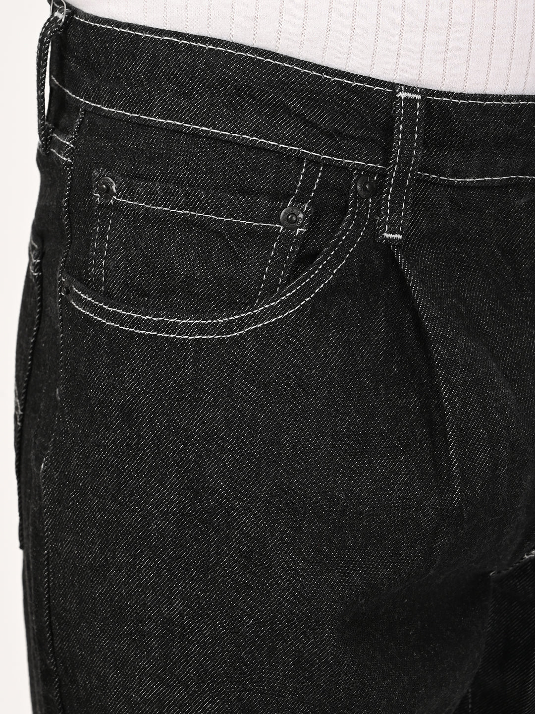 Men's 578 Black Baggy Fit Mid Rise Jeans - Image 3