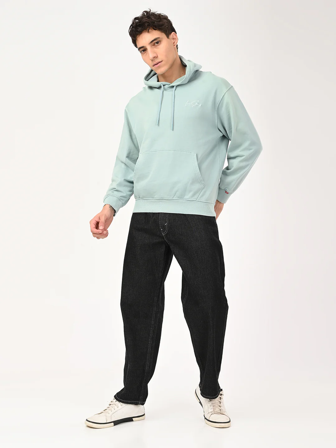 Men's 578 Black Baggy Fit Mid Rise Jeans - Image 7
