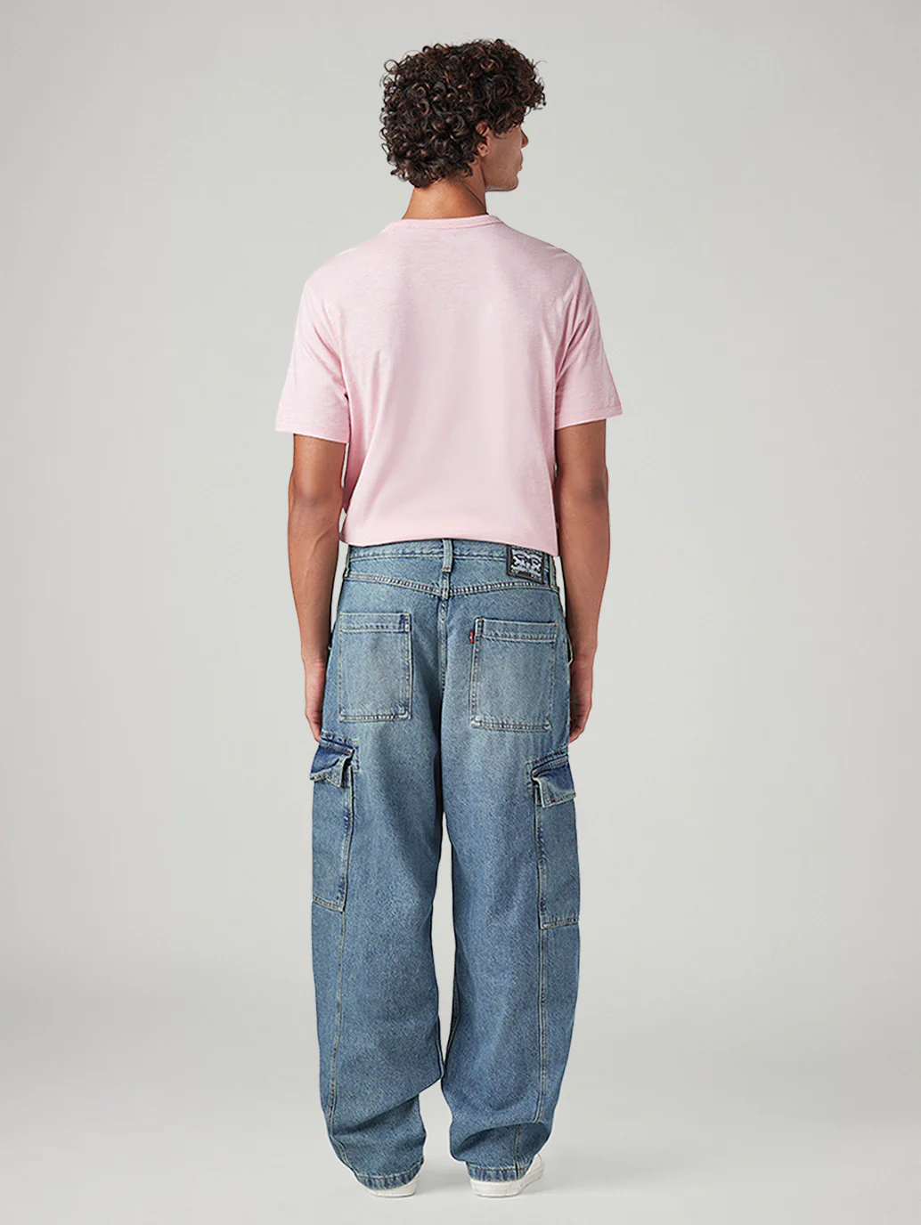 Men's 578 Blue Baggy Fit Mid Rise Tinted Cargos - Image 5