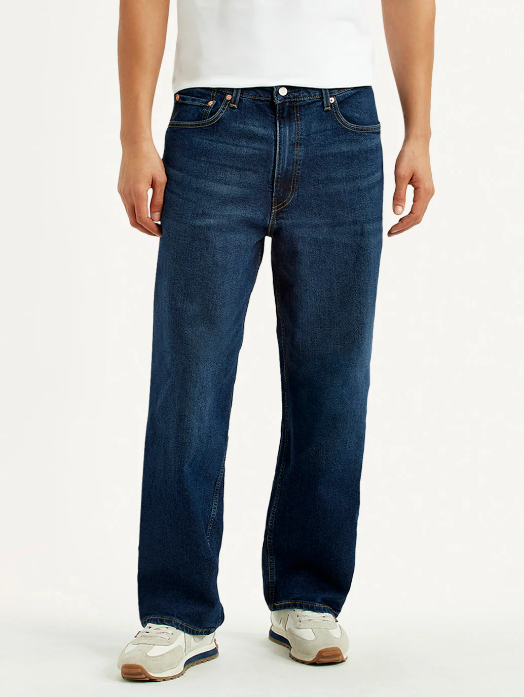 Men's 578 Dark Blue Loose Fit Mid Rise Jeans - Image 2