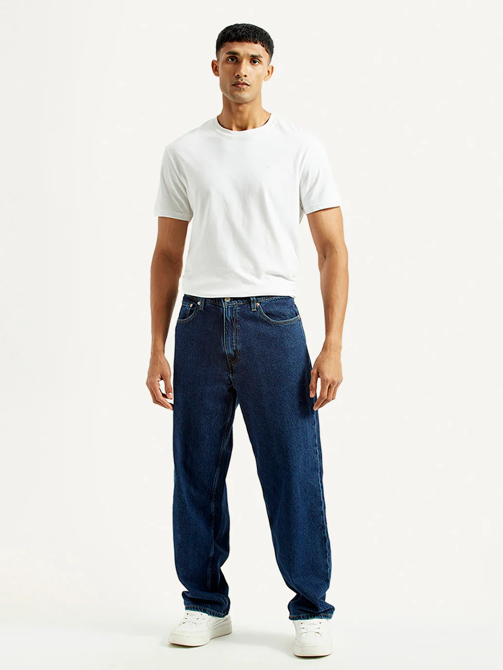 Men's 578 Dark Blue Loose Fit Mid Rise Jeans - Image 2