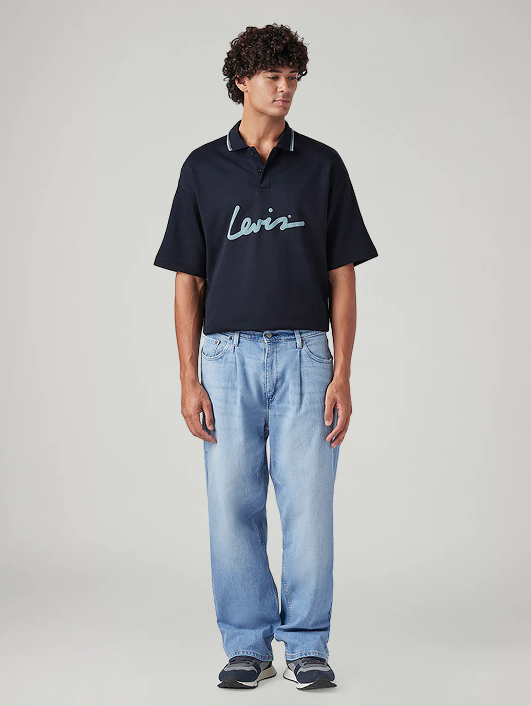 Men's 578 Light Blue Baggy Fit Mid Rise Jeans - Image 2