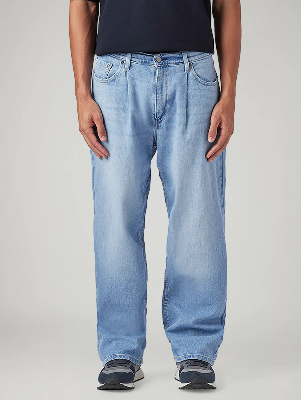 Men's 578 Light Blue Baggy Fit Mid Rise Jeans - Image 3