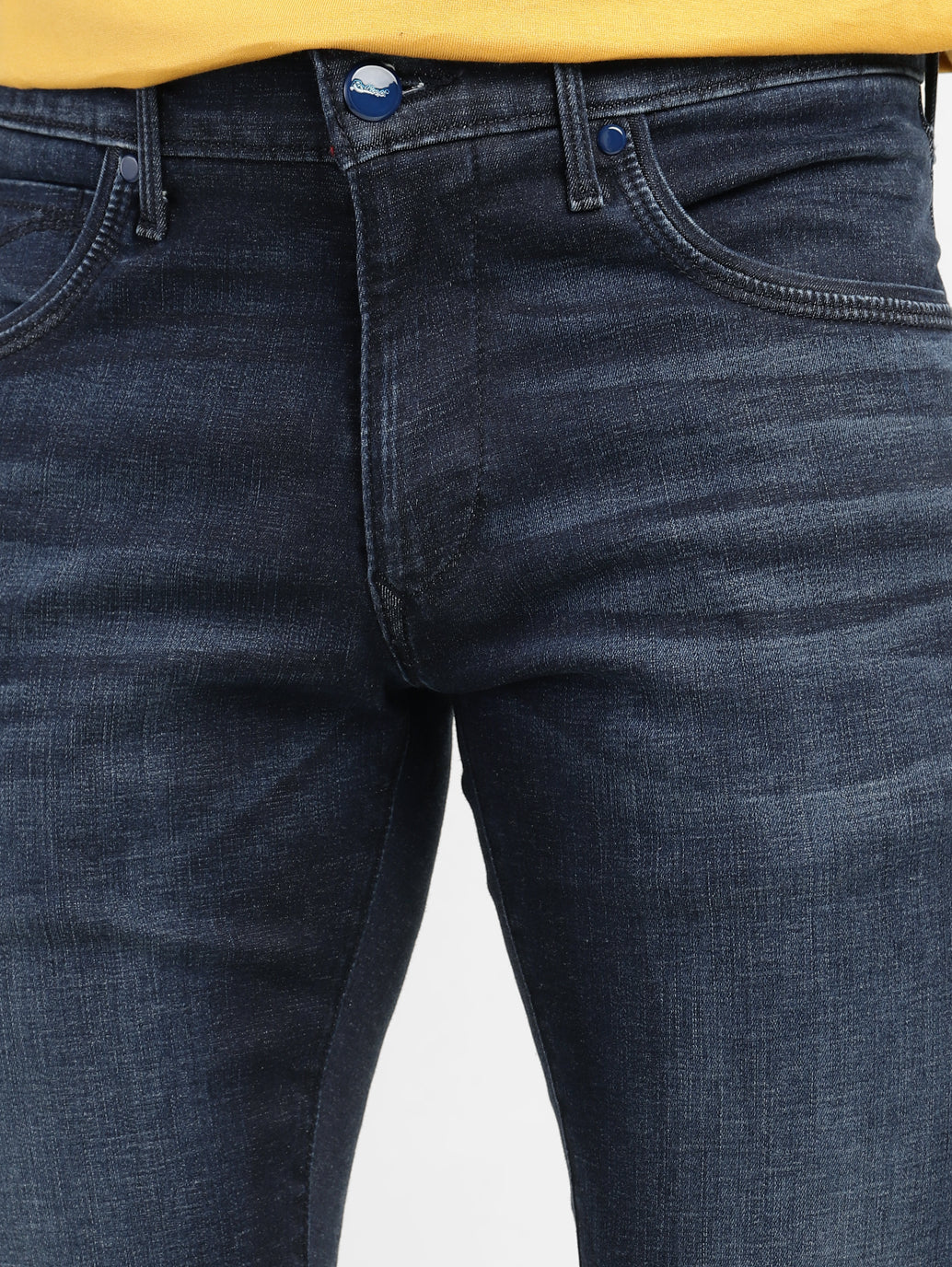 Men's Redloop 65504 Blue Skinny Fit Mid Rise Jeans - Image 5