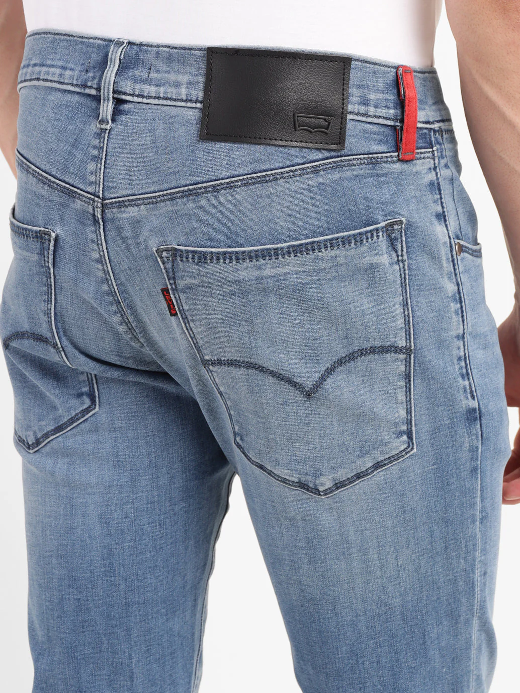 Men's Redloop 65504 Blue Skinny Fit Mid Rise Jeans - Image 5