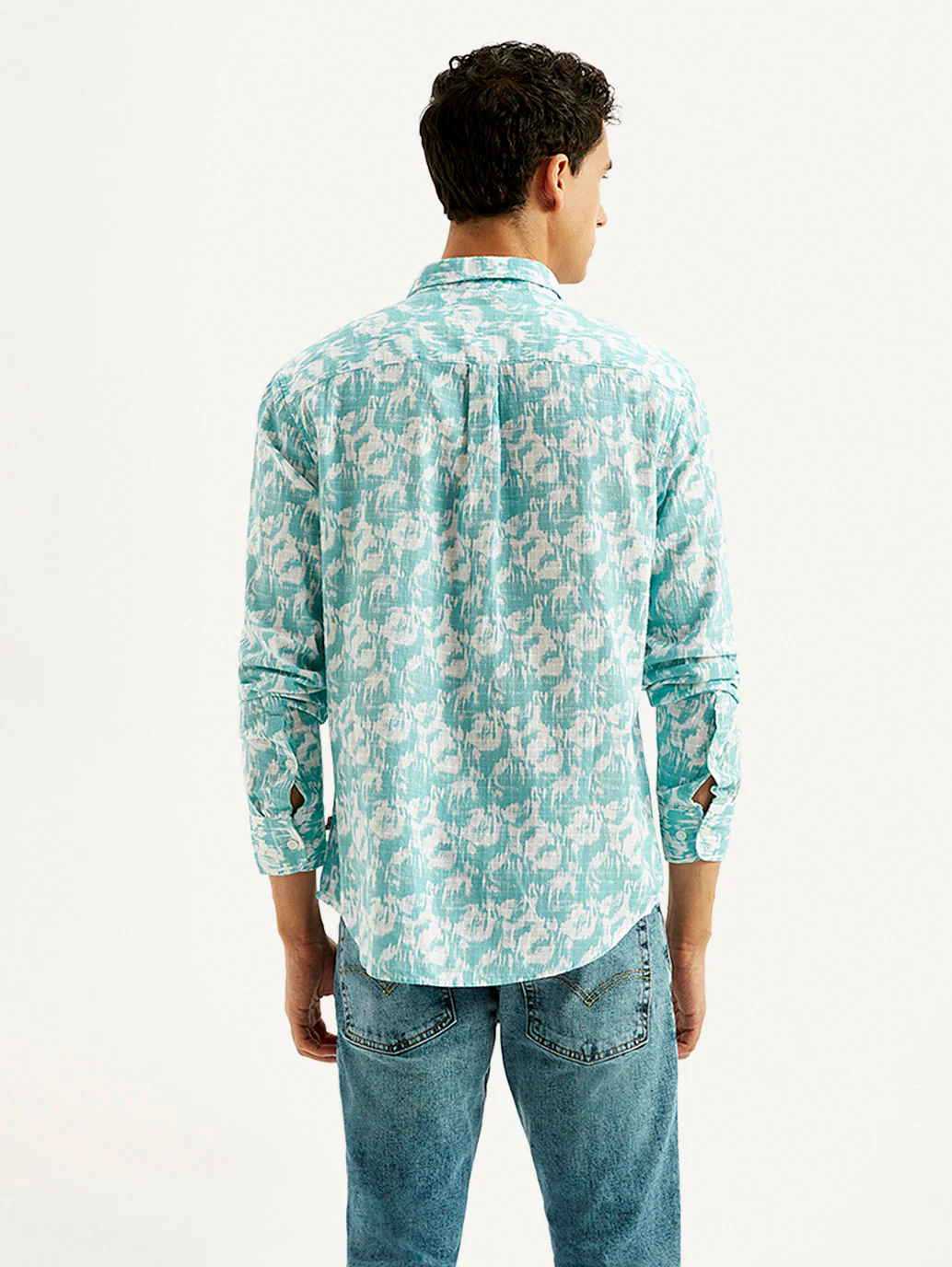 Men's Abstract Slim Fit Shirt - Image 2