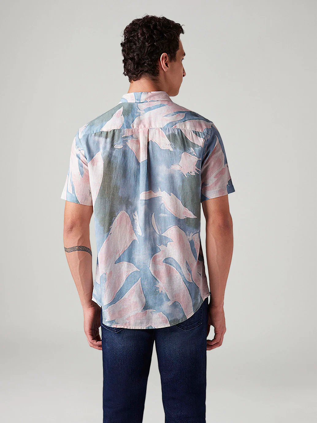 Men's Abstract Slim Fit Shirt - Image 5