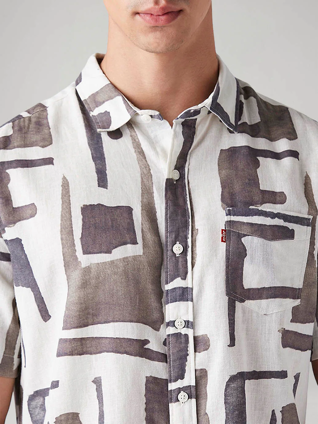 Men's Abstract Slim Fit Shirt - Image 4