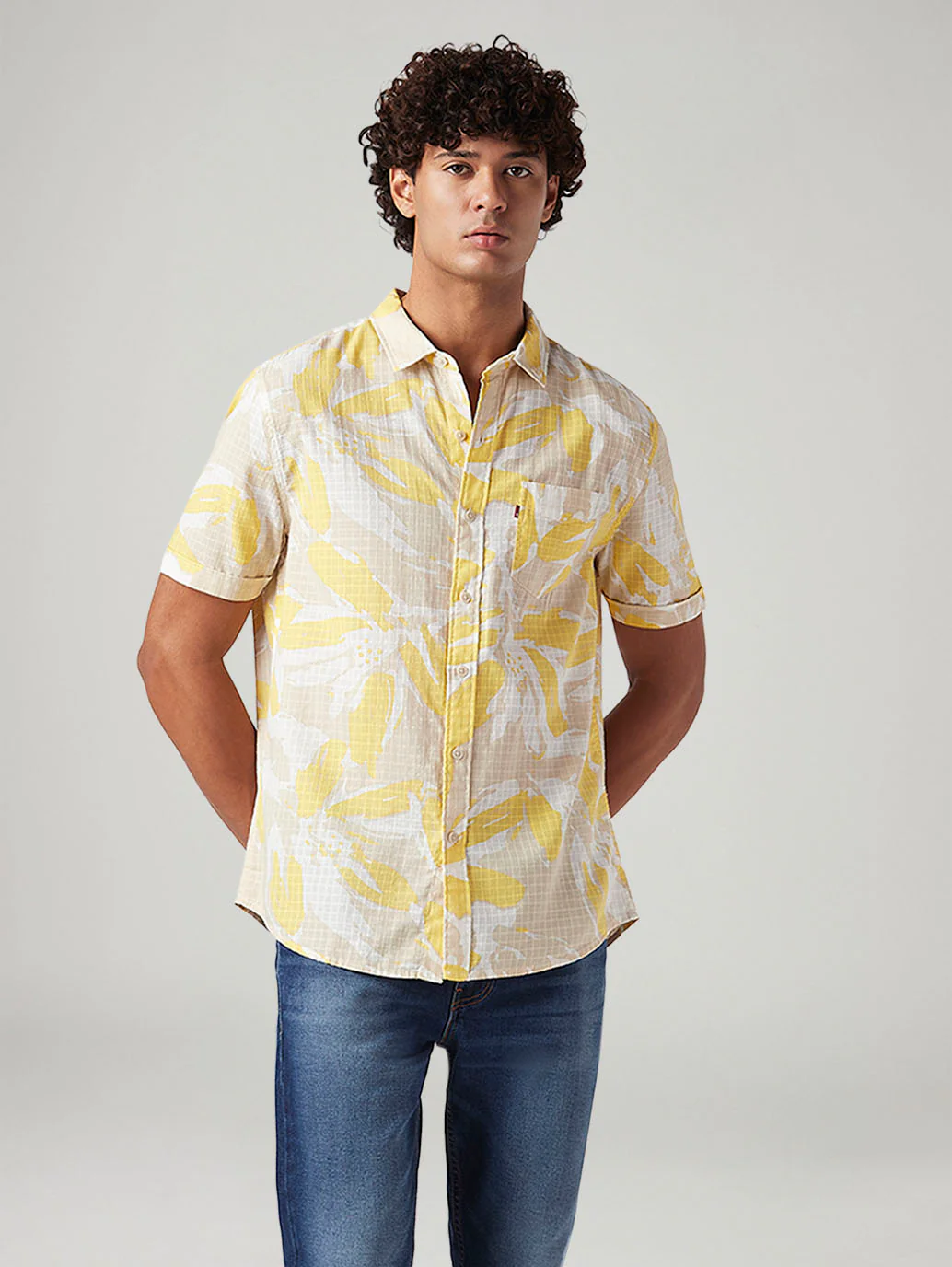 Men's Abstract Slim Fit Shirt - Image 3