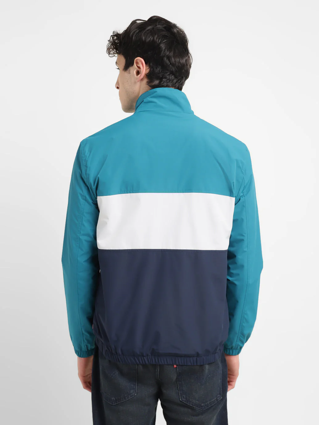 Men's Band Neck Bomber Jacket - Image 3
