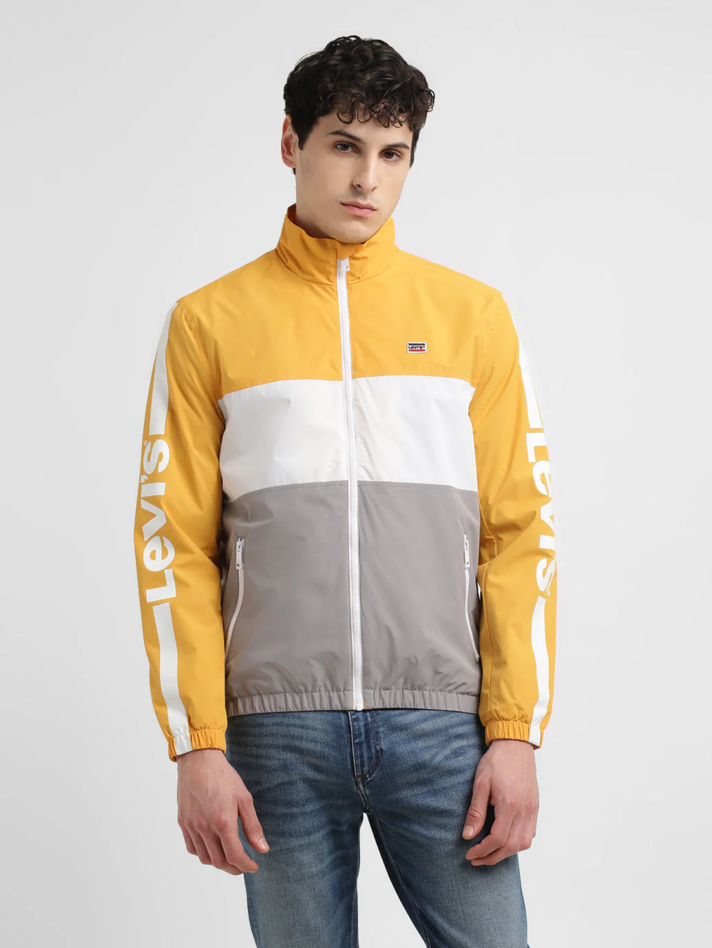 Men's Band Neck Tailored Jacket - Image 2
