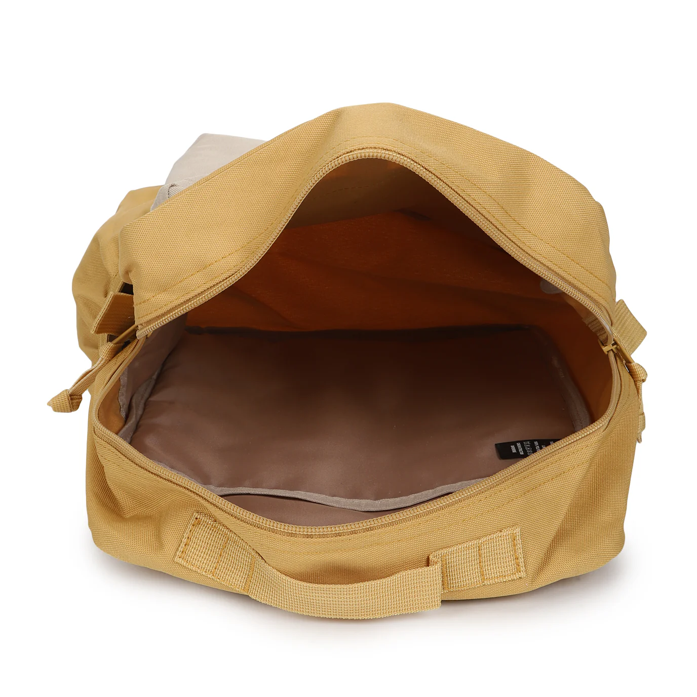 Men's Beige Colorblock Backpack - Image 8
