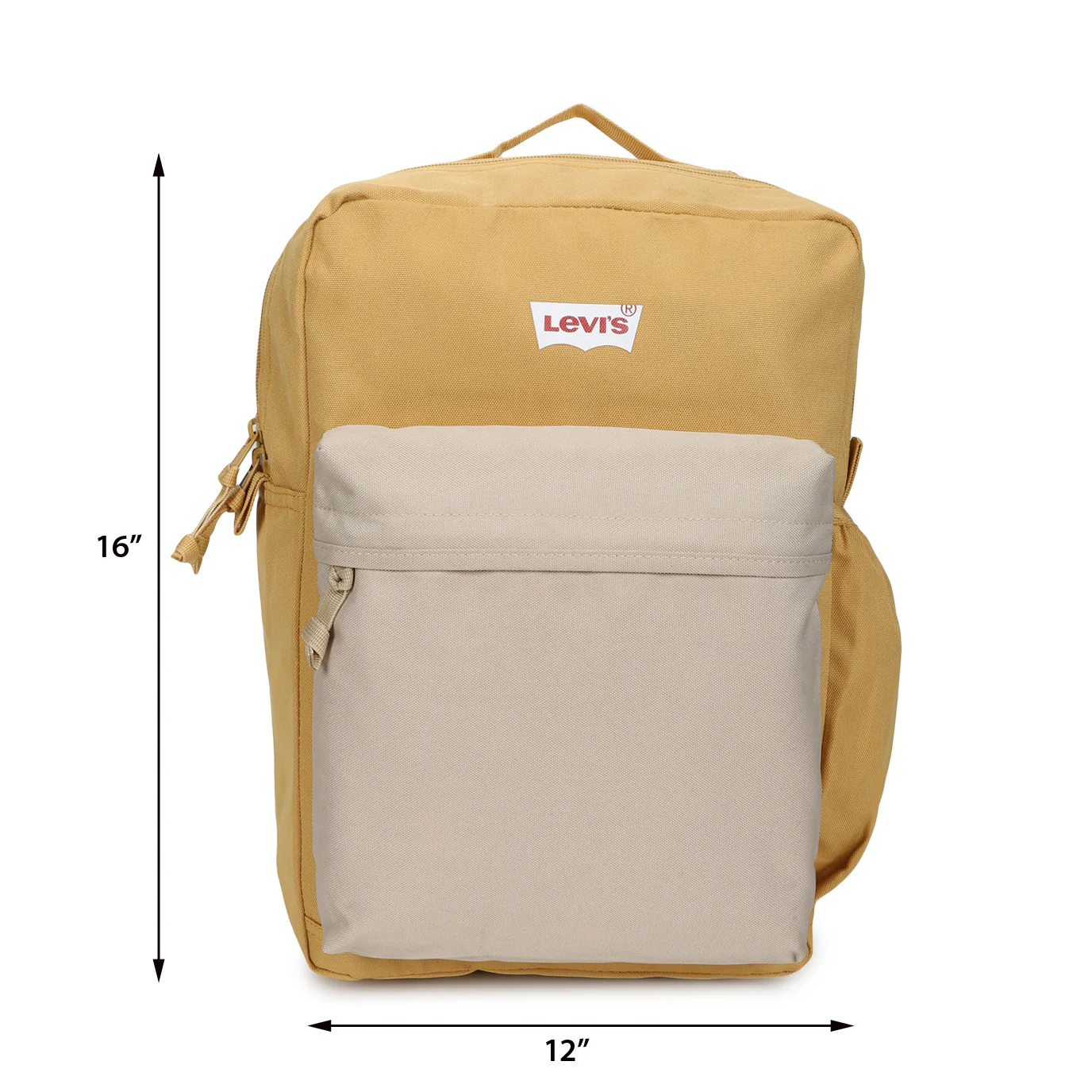Men's Beige Colorblock Backpack - Image 9