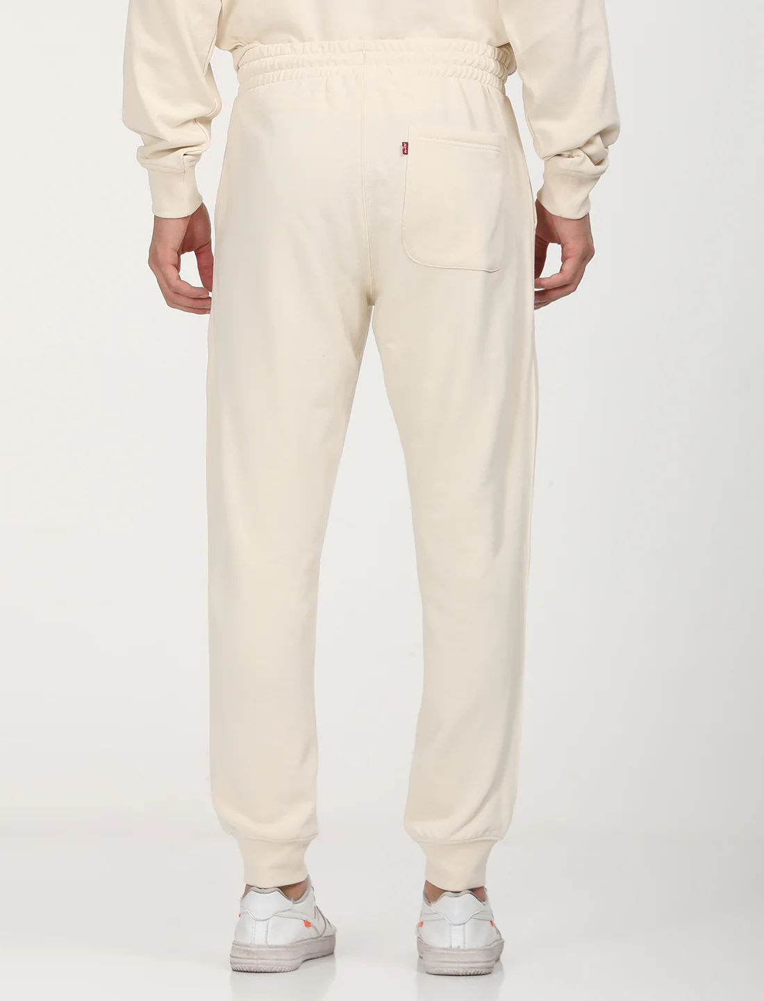 Men's Beige Regular Fit Joggers - Image 6