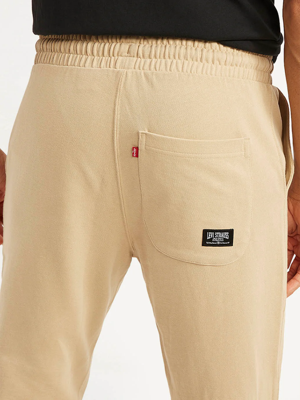 Men's Beige Regular Fit Joggers - Image 4