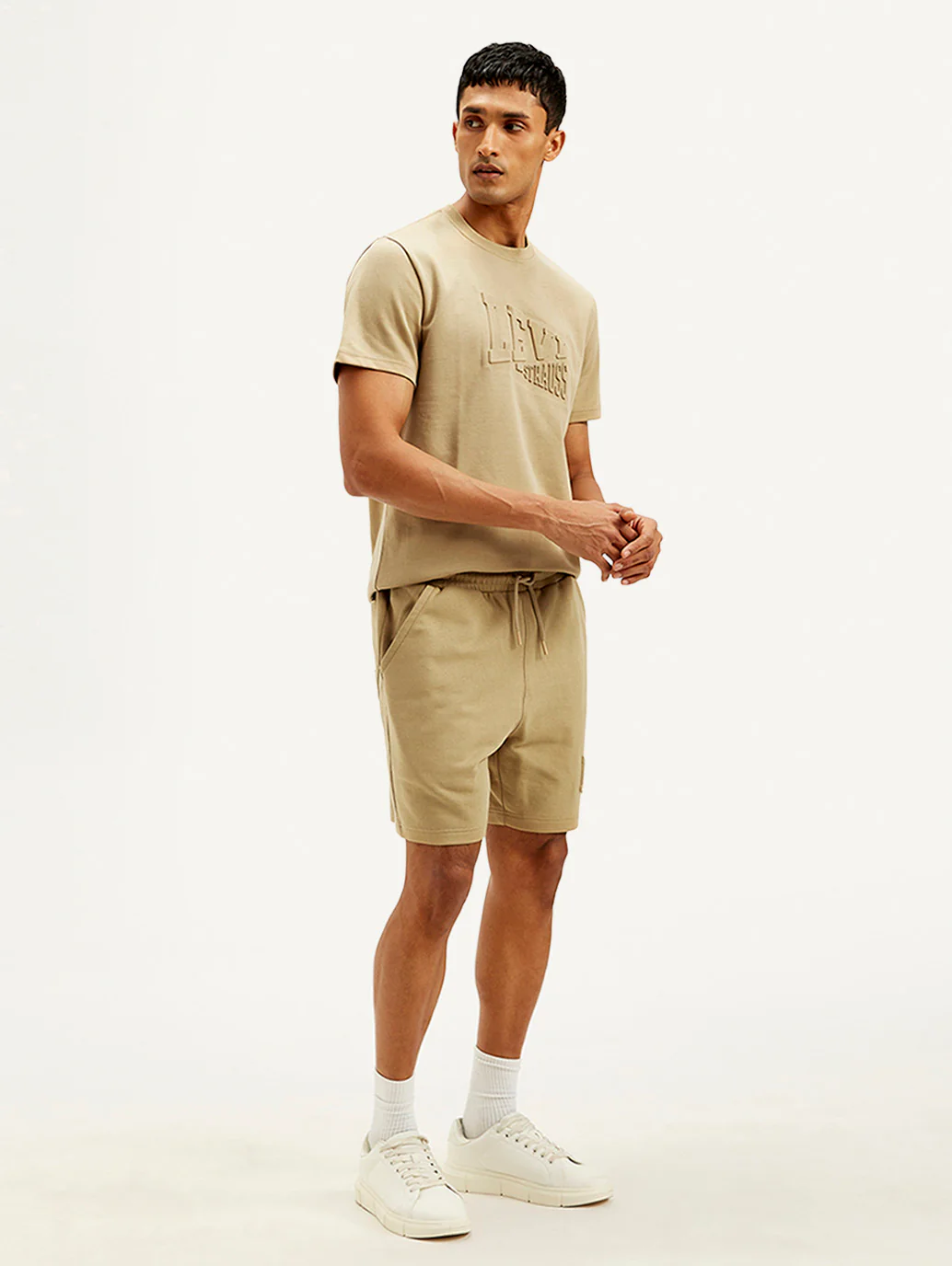 Men's Beige Regular Fit Shorts - Image 6