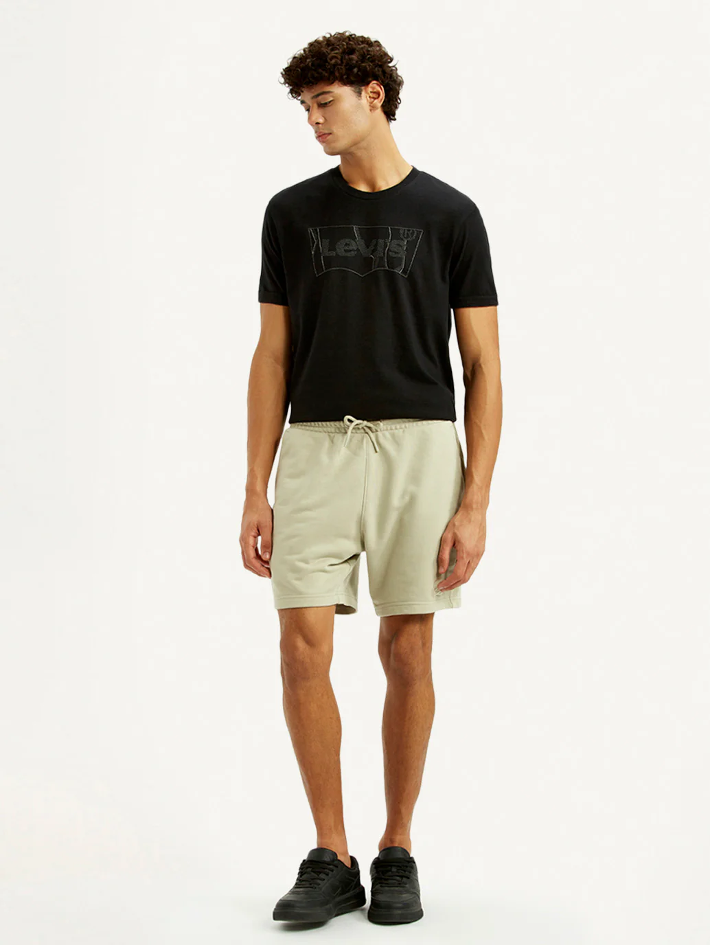 Men's Beige Regular Fit Shorts - Image 2