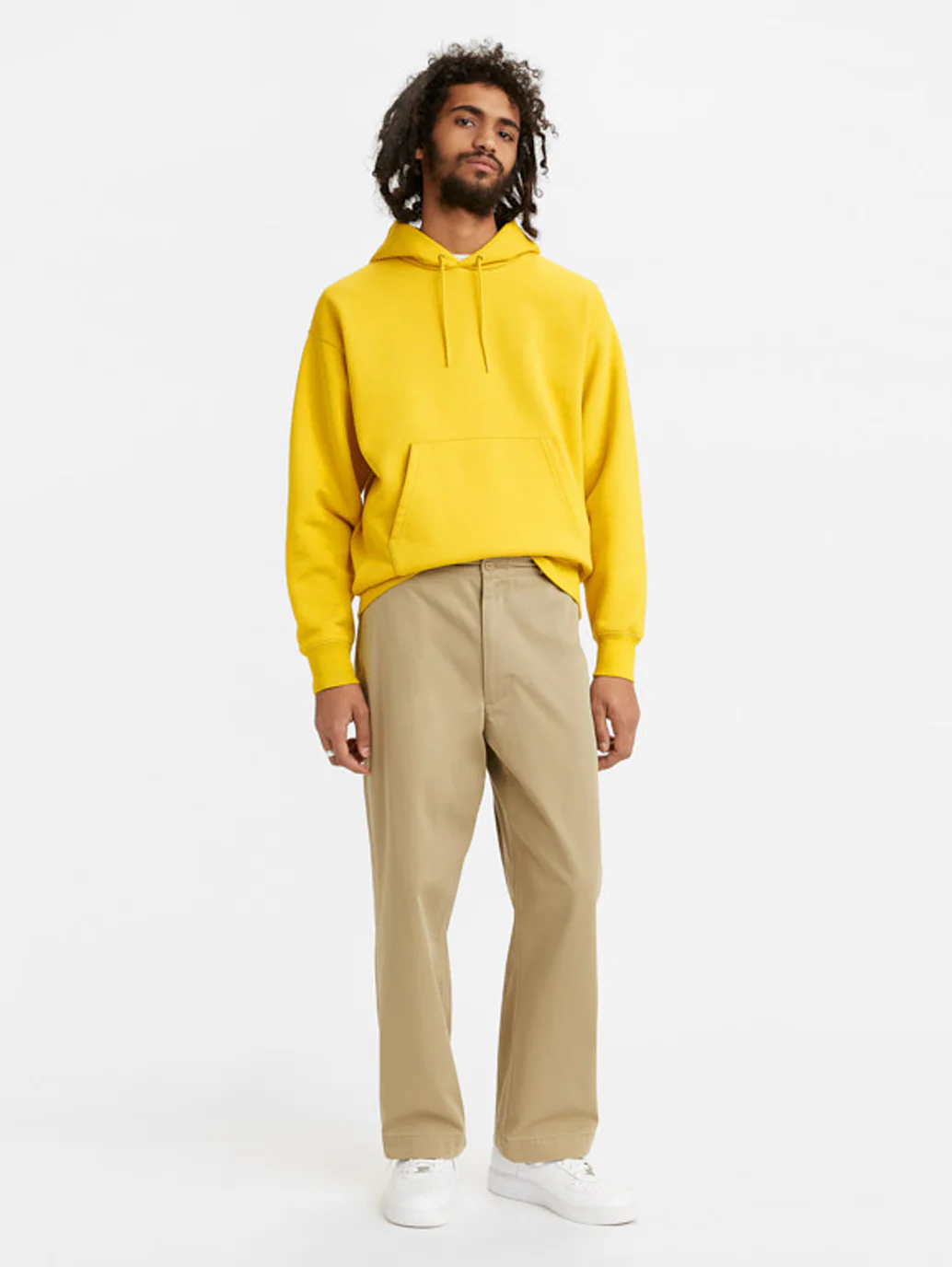 Men's Beige Regular Fit Trousers - Image 4