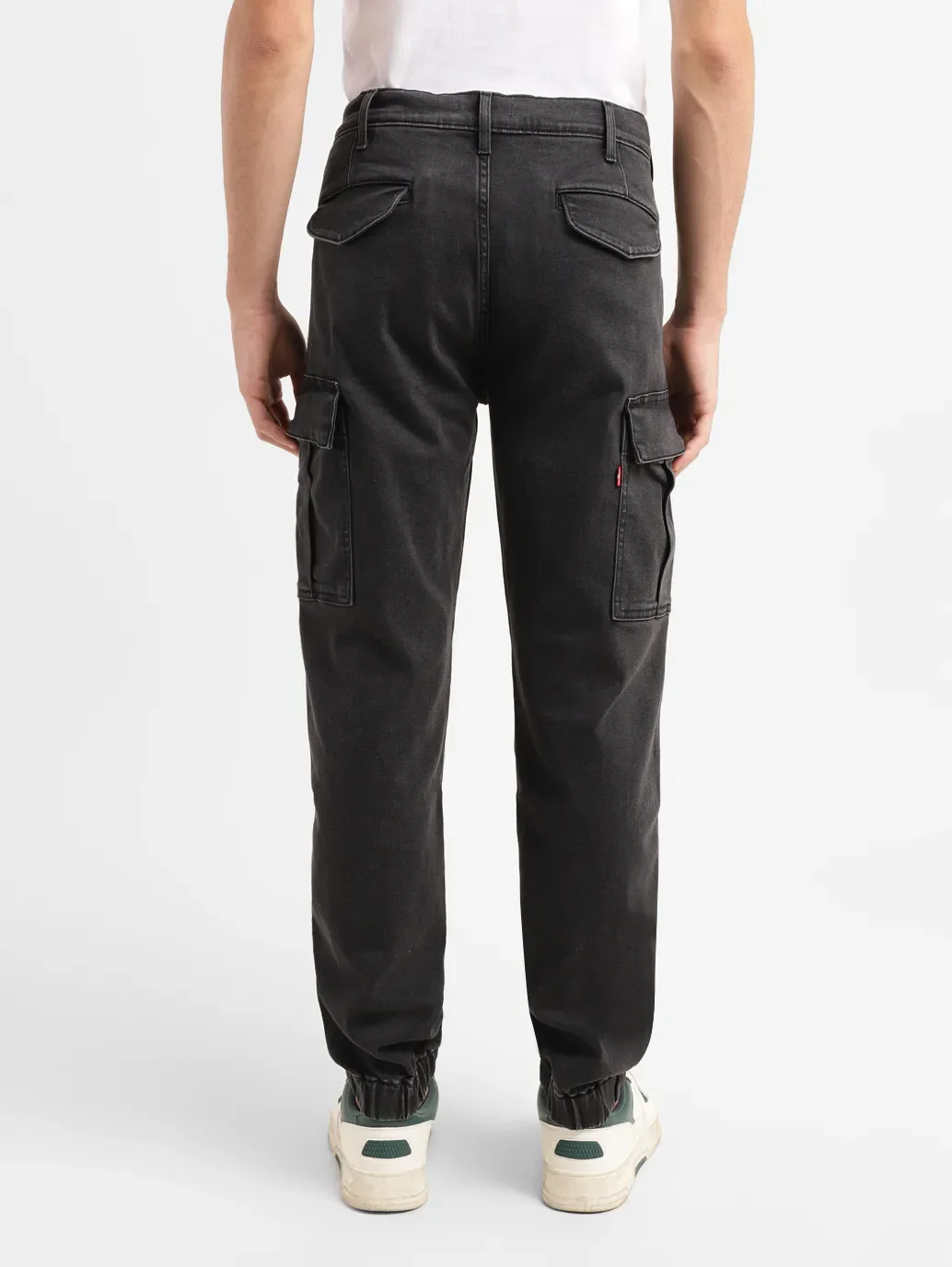 Men's Black Jogger Fit Jeans - Image 3